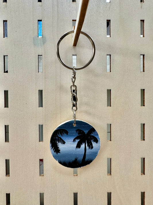 Night Blue Palm Tree