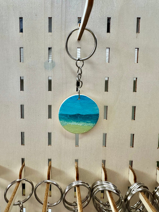 Beach wave Keyring