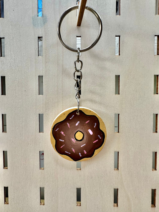 Chocolate Donut Keyring