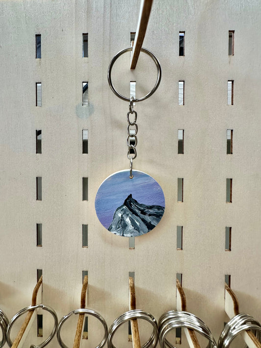Purple Mountain Keychain
