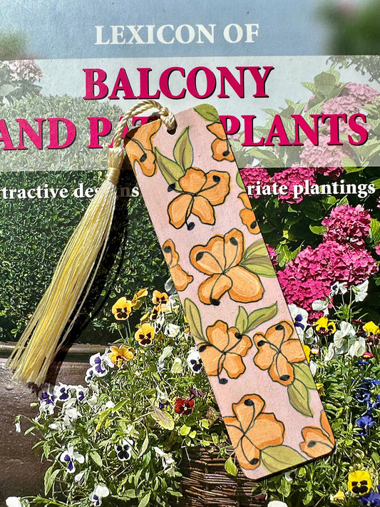 Orange Flower Bookmark
