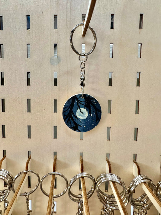 Nighttime star keychain