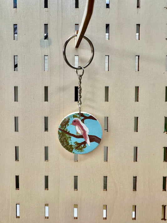 Tree Top Bird Keyring