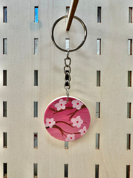 Cherry Blossom Keyring