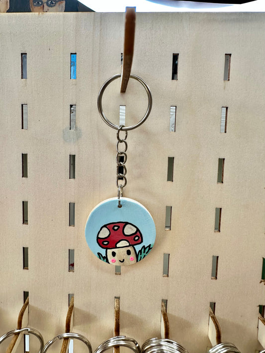 Baby Mushroom Keyring