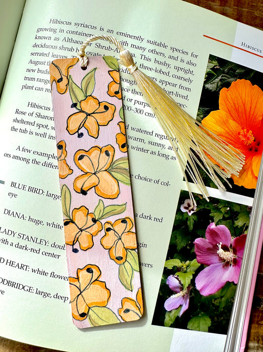 Orange Flower Bookmark