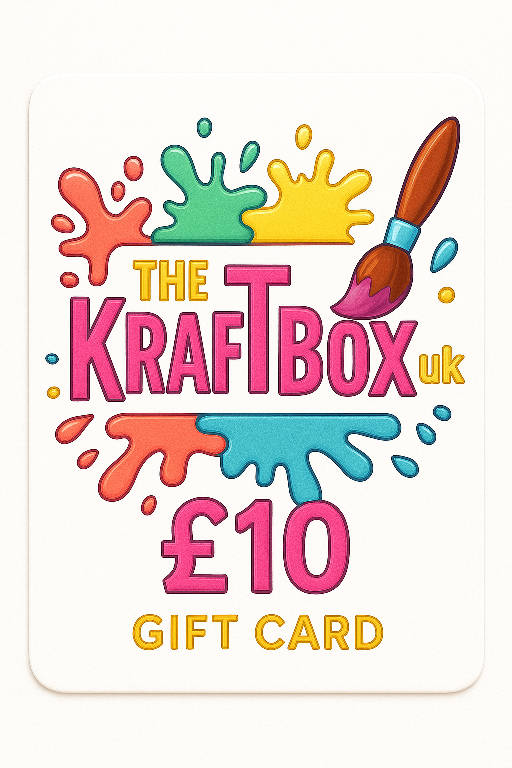Kraft box gift card