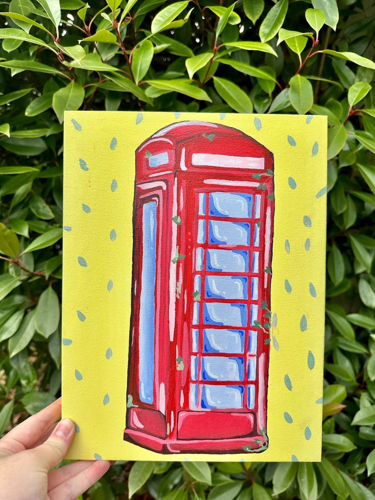 Red Letter Box Canvas