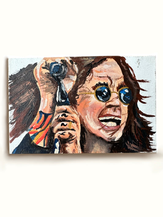 Ozzy Osborn Canvas Board (with frame)