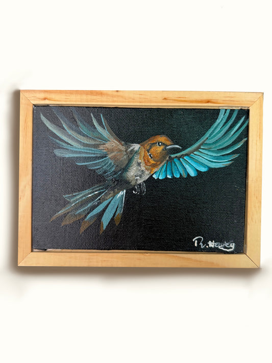 Blue Bird (with frame)