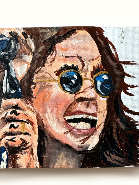 Ozzy Osborn Canvas Board (with frame)