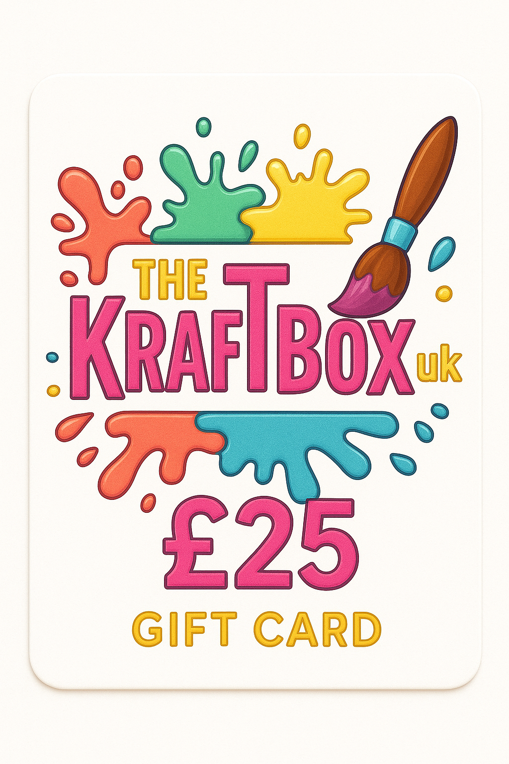 Kraft box gift card